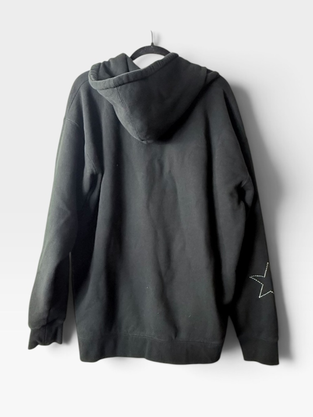 Halsey Tour Hoodie Black Oversized Zip Up Size Women's XL Embroidered (Y) - Picture 2 of 12